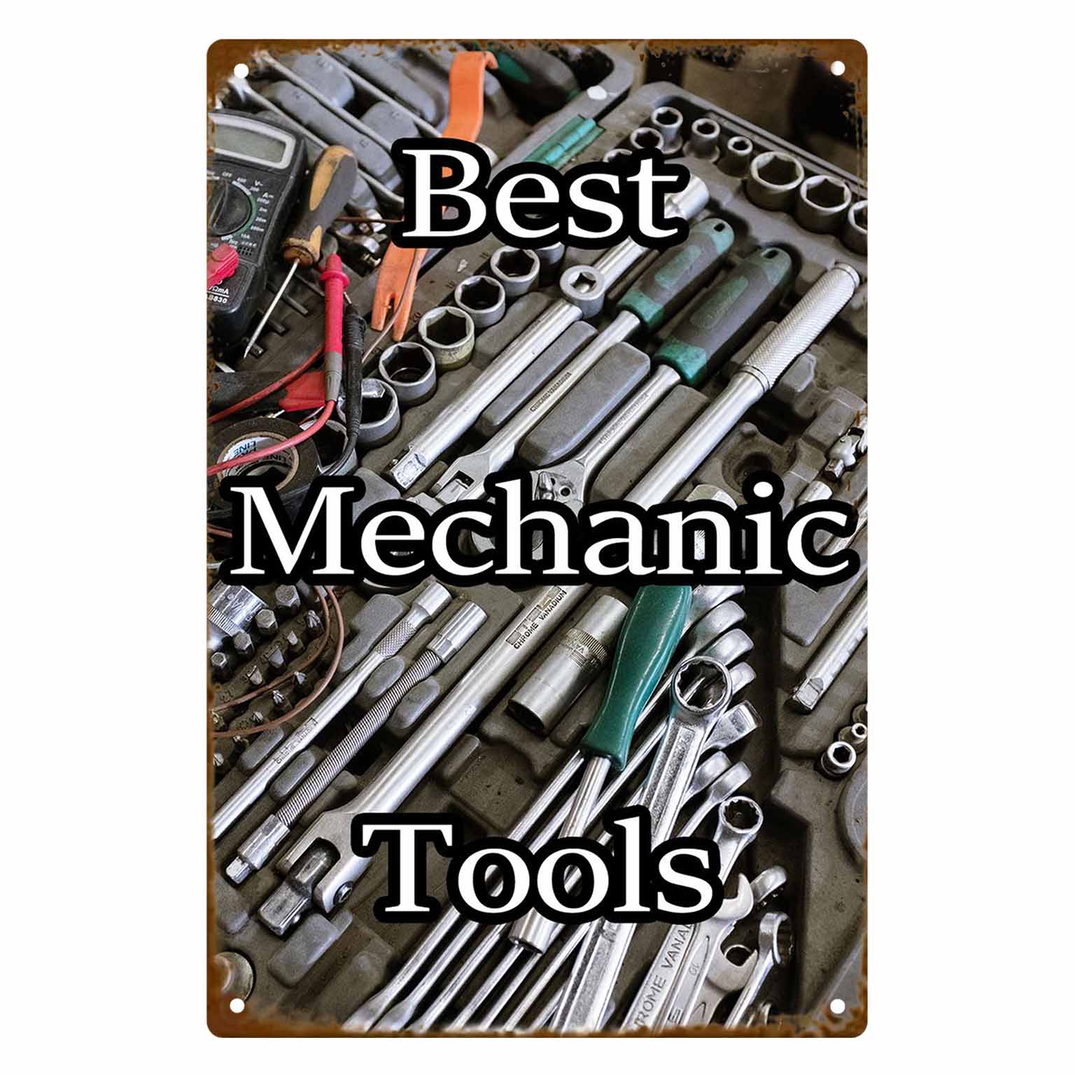 Best Tools For Workshop - 2D плоская металлическая табличка на стену