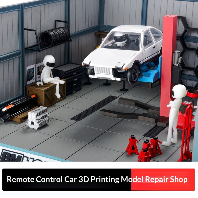 Workshop Tools 3D Model - Модель гаража BM HOBBY 1/24 для