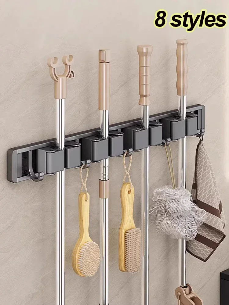 Workshop Tools On Wall - Настенный держатель для швабры, с 5