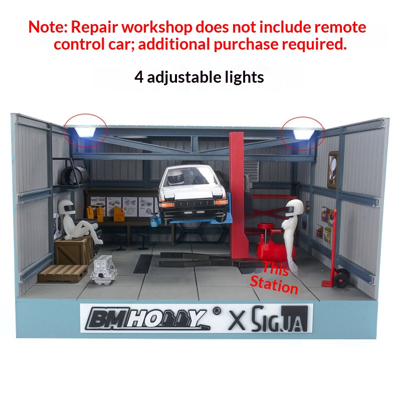 Модель гаража BM HOBBY 1/24 дл – обзор и цена Workshop Tools 3D Model